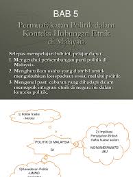 Documents similar to permuafakatan politik dalam konteks hubungan etnik. Bab 5 Pemuafakatan Politik Dlm Konteks Hub Etnik Di Malaysia