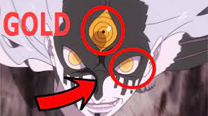 At times, they are red and contain six tomoe, while at other times, they are blue with a white ripple pattern while using certain techniques. Momoshikis Gold Byakugan And Rinnegan Explained Youtube
