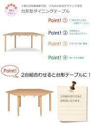 care tt2 18082 in ダイニングテーブル 木製テーブル 引きづりに強い 介護福祉施設 車椅子対応 台形 180cm 82cm 組立て 送料無料 介護 テーブル 木製テーブル