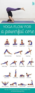 Yoga Flow For A Powerful Core Free Pdf Strong Abs Not Only Look Good But They Help Stabilize The Body For Balanc Easy Yoga Workouts Yoga Flow How To Do Yoga