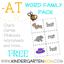 word family printables kindergarten mom