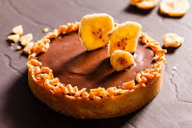 Tarte A La Banane Au Chocolat Et Aux Noix Tarte Aux Bananes Tarte Au Chocolat Gateau Banane Chocolat