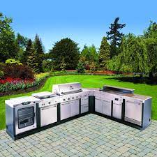 So overall, if you do require to use liquid. Char Broil Medallion Series 7 Piece Modular Outdoor Kitchen At Menards
