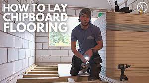 Tongue and groove chipboard is a type of particle board made up of sawdust and resin. How To Lay Chipboard Flooring Build With A E Youtube