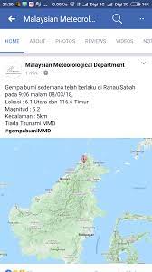 Kementerian tenaga dan sumber asli (ketsa) telah mengambil perhatian terhadap kejadian gempa bumi yang berlaku di kundasang, sabah pada 8 mac 2018 jam 9.06 pm, yang berkuatan 5.2 pada skala richter. Gegaran Gempa Bumi Kk Sabah 8 Mac 2018 Blog Informasi