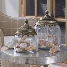 Glasdosen 2er Set Lafeline Loberon Coming Home Versierde Potten Woonaccessoires Potten