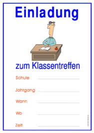 Einladung Zum Klassentreffen Lehrer Pdf Vorlage Zum Ausdrucken