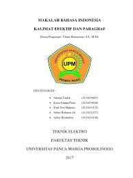 Download makalah tentang kalimat bahasa indonesia. Bhs Indo Kalimat Efektif Dan Paragraf