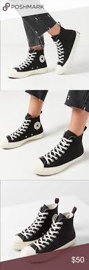 Black And White Striped Converse High Tops Converse 70 S Felt High Top High Tops Converse 70s Converse