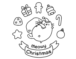 Show them your love and affection and let them show their artistic and creative sides. Pusheen Christmas Coloring Pages Free Printable Pusheen Coloring Pages Christmas Pictures Ecolorings Info