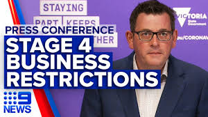 Victoria has extended its state of emergency by another four weeks as authorities combat the coronavirus. Coronavirus Vic Businesses Forced To Close As Stage Four Restrictions Enforced 9 News Australia Youtube
