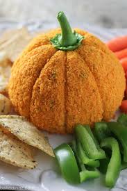Pumpkin Shaped Cheese Ball Baked In Az Recipe Halloween Food For Party Halloween Food For Adults Appetizers For Kids