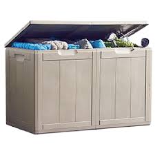 Coffre De Rangement Marron 180 L Coffre De Jardin Mobilier De Jardin Jardin Et Plein Air Gifi