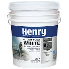 Henry 287 Solar Flex White Acrylic Reflective Elastomeric Roof Coating 16 Piece He287sf072 The Home Depot