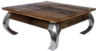 Shop louie brown wooden coffee table with glass top and other modern and contemporary home and office furniture. Casa Padrino Designer Coffee Table Brown Silver 100 X 100 X H 40 Cm Luxury Living Room Furniture