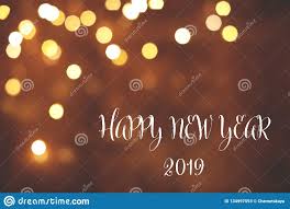 Una felicitación de año nuevo muy original. Feliz Ano Nuevo 2019 Del Mensaje Y Efecto Del Bokeh Sobre El Fondo Espacio Para El Texto Imagen De Archivo Imagen De Efecto Fondo 134997593