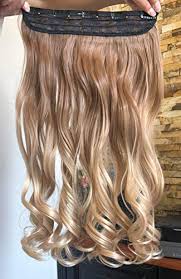 Seelaak 12inch ombre brown curly clip in hair extensions brazilian remy hair kinky curly clip ins human hair extension. 20 Inches Half Head Soft One Piece Ombre Wavy Curly Clip In Hair Extensions Light Brown To Sandy Blonde Pricepulse