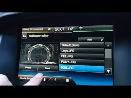 How To Set The Ford Sync Wallpaper Youtube