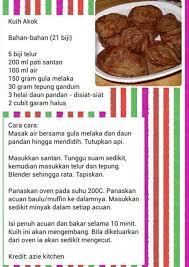 Kuih Akok Cooking Recipes Desserts Cooking