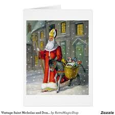 Located only 25min away from valle de guadalupe wine valley. Vintage Saint Nicholas And Donkey Greeting Card Zazzle Com In 2021 Saint Nicholas St Nicholas Day Vintage Christmas Cards