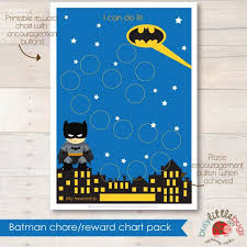 A Fun Batman Reward Chart Can Be A Great Tool For Potty