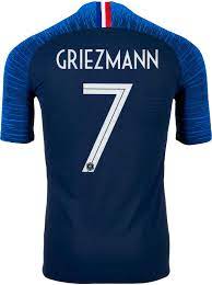 Click add to cart now! 2018 19 Nike Antoine Griezmann France Home Match Jersey Soccerpro
