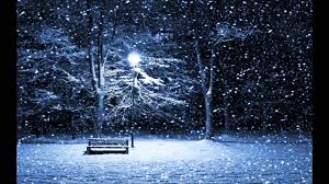 Image result for snowfall in the night background