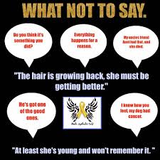If it is helpful, you can ask for copies of test and lab results. Make September Gold Childhood Cancer Awareness By Mkhc When A Child Teen Or Young Adult Is Diagnosed With Cancer People Around Them Often Struggle With What To Say We All