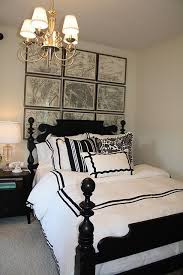 Black And White Bedroom Setup Black And White Bedding Transitional Bedroom Home Black White Bedrooms Retro Bedrooms