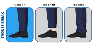 Once she input all necessary information into dress size calculator, she finds out that: Proper Suit Pants Length Types Of Trouser Breaks Suits Expert