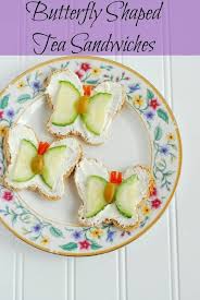 And because assembly is so easy, the kids often ask to help. Butterfly Shaped Tea Sandwiches An Alli Event