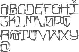 Is famous tattoo old english vector lettering vector illustration. Calligraphy Gangster Lettering Script Fonts