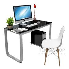 4.5 out of 5 stars. Tekkashop Gdot2438bl Tempered Glass Top Home Office Writing Desk Study Desk Black Tekkashop Furniture Furniture Homewares Lifestyle Destination Malaysia