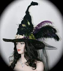 Witches Ball Handmade Exquisite Witch Hat Purple Velvet Etsy Halloween Hats Witch Hat Witch Costumes