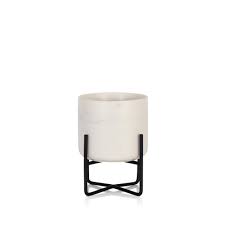 View our full range of indoor & outdoor plants, pots, accessories & care guides. Marble Plant Pot With Stand Pots For Indoor Houseplants Uk Delivery