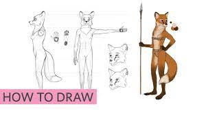 How to Draw Furries, aka Anthropomorphic Characters - YouTube