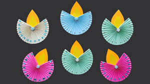 Easy Diwali Decoration Ideas L Diwali Decoration Diy L Paper Diya Craft Diwali