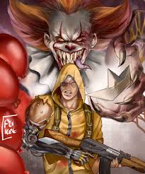 They all float down here. Georgie Vs Pennywise By Tazaca On Deviantart