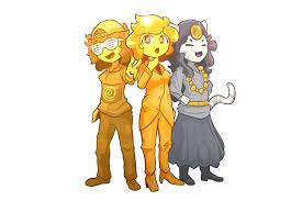 Quantum, Gold, and Lucky slime (Made by me) : rMoeMorphism