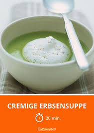 Cremige Erbsensuppe Rezept Erbsen Suppe Erbsensuppe Cremesuppe