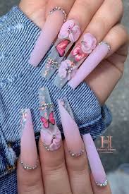 Coffin nails range from short to long in length, are tapered at the ends, and are squared off (like a coffin). Cute Spring Long Coffin Nails Ideas Of 2020 Stylish Belles Long Acrylic Nails Coffin Bling Acrylic Nails Nails Design With Rhinestones