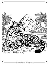coloring page jaguar