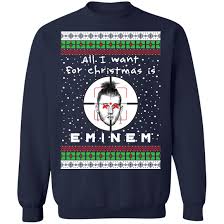 eminem rapper ugly christmas sweater