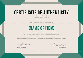 This document needs to be on the inside of your box alongside your artwork. Elegant Certificate Of Authenticity Design Template In Psd Word Illustrator Indesign