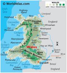 The united kingdom is located in western europe and consists of england, scotland, wales and northern ireland. Wales Maps Facts World Atlas