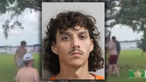 Children witness chaotic shoreline brawl as eight arrested by Florida  deputies