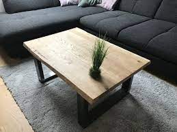 Möchten sie einen originellen couchtisch selber bauen? Massivholz Couchtisch Selber Bauen Eiche Mit Baumkante Trifft Auf Metall Couchtisch Selber Bauen Couchtisch Massivholz Holztisch Selber Bauen