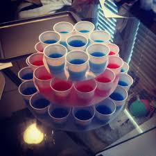 Birthday Cake Jello Shots Jell O Shot Birthday Cake Tower Booze Cake Party Time Jello Shot Cake