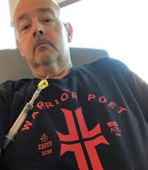 This is what a real Warrior Poet looks like, folks. Jamie is fighting a  battle against cancer while maintaining his strength and his will every day  along the way. Even with his