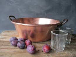 French Copper Jam Pan Copper Jelly Pan French Country Farmhouse Copper Jam Pan French Vintage Copperware Fre Copper Pots Kitchen Pots And Pans Farmhouse Copper